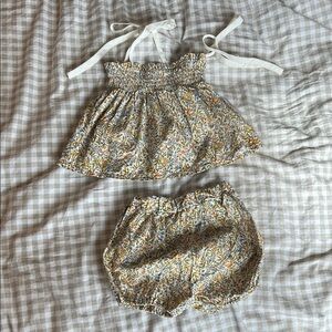 Japanese brand JUO baby girl matching set